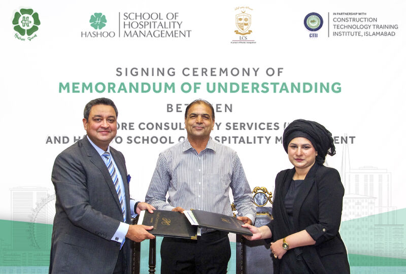 Hashoo School of Hospitality Management joins hands with Lahore Consultancy Services (LCS)